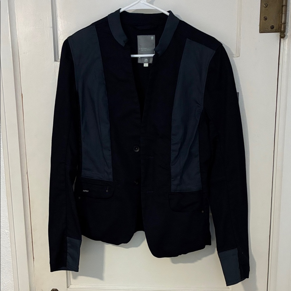 G Star Women L Black and Navy Blazer